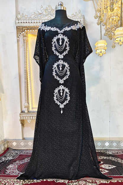 Black Moroccan Kaftan