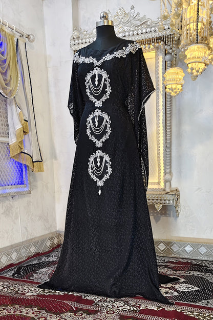 Black Wedding Kaftan