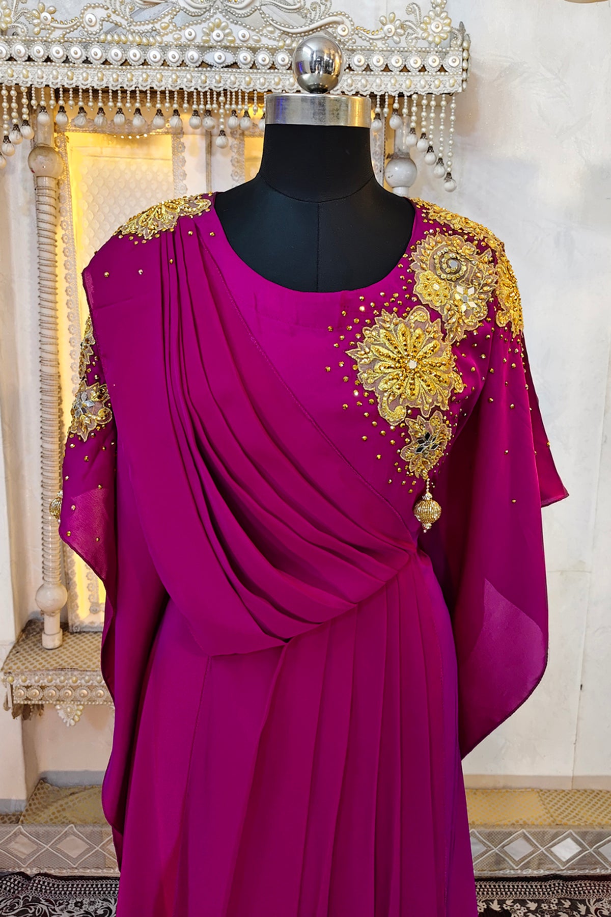 Magenta Luxury Dubai Style Caftan