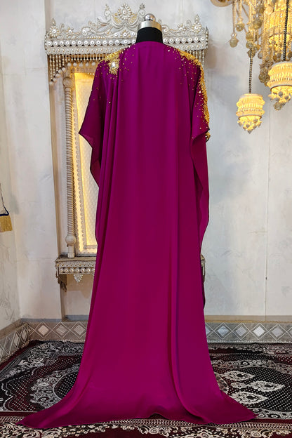 Magenta Luxury Dubai Style Caftan