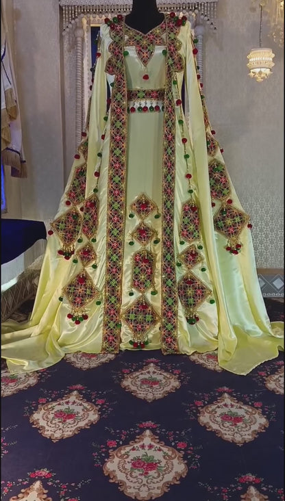 Ivory Designer African Wedding Kaftan