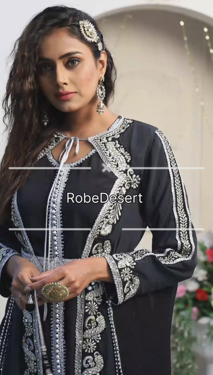Black Desinger Wedding Kaftan