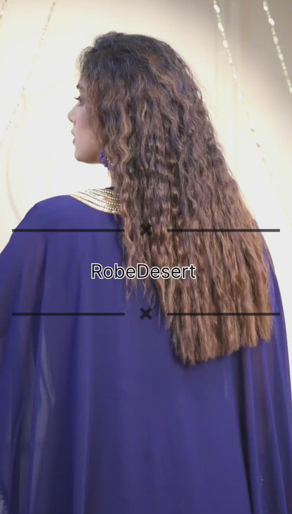 Dark Blue Israeli Kaftan