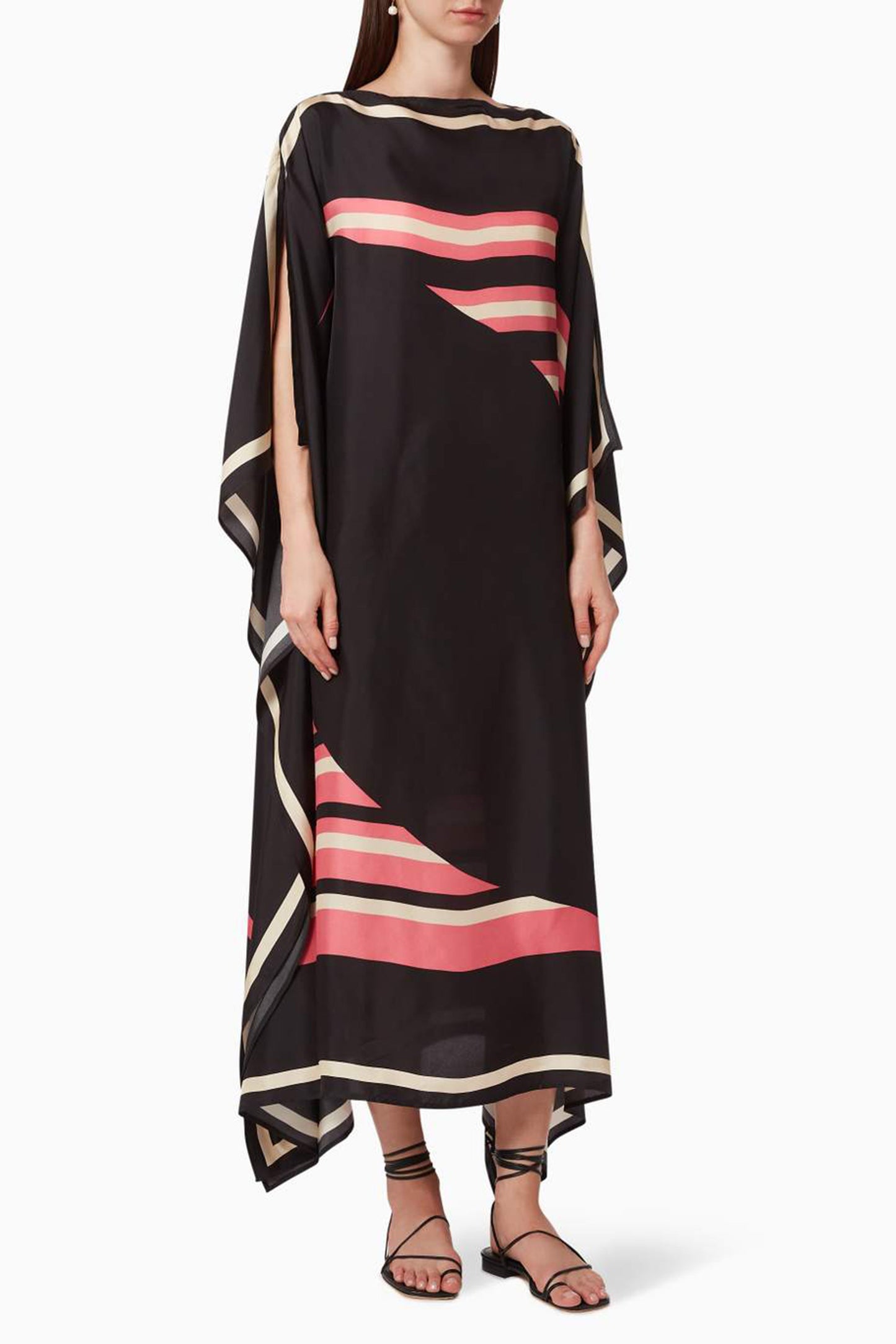 Woman Printed Soft Silk Crepe Kaftan
