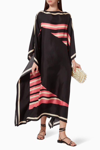 Woman Printed Soft Silk Crepe Kaftan