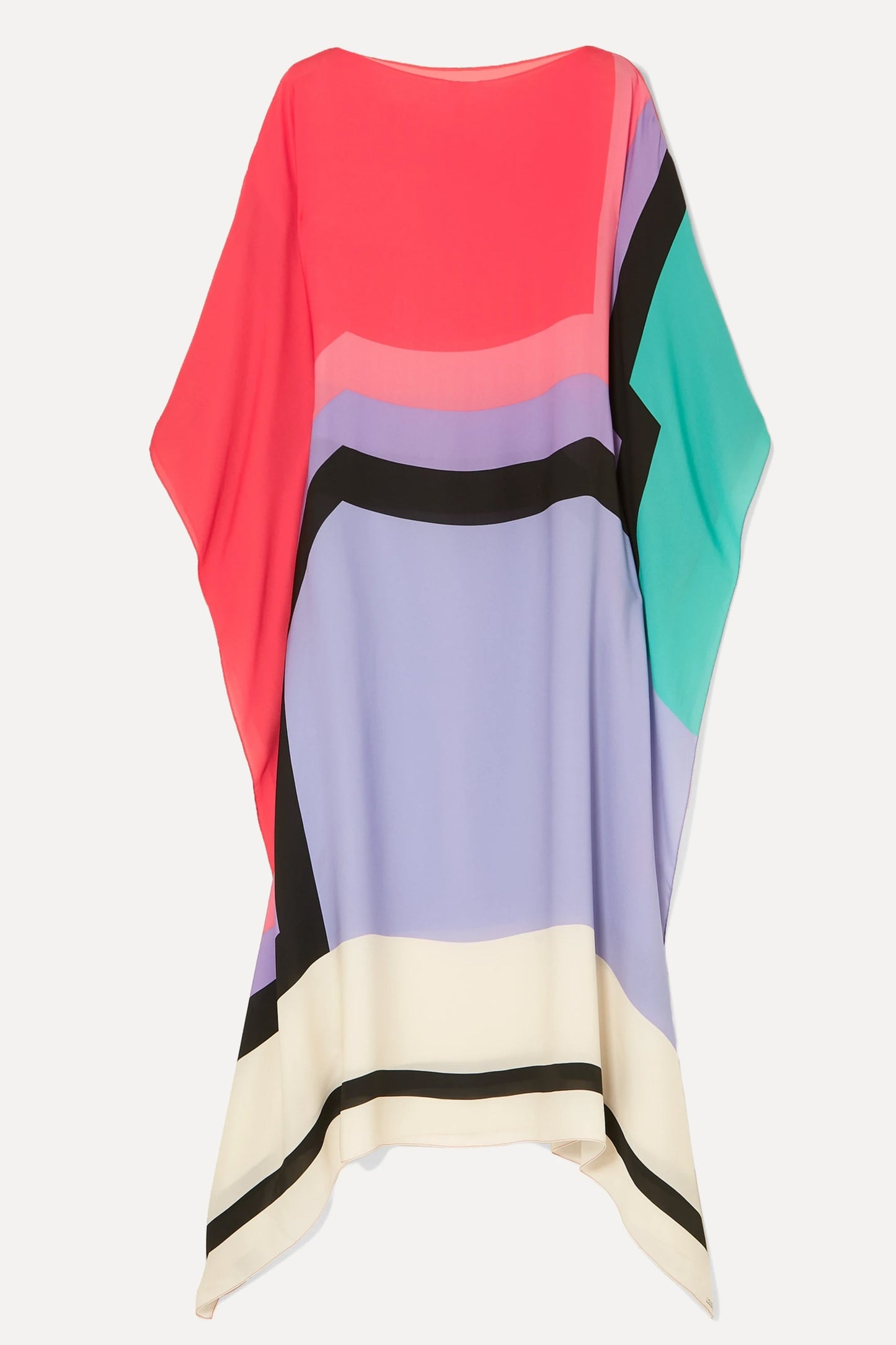Woman Printed Soft Silk Crepe Kaftan