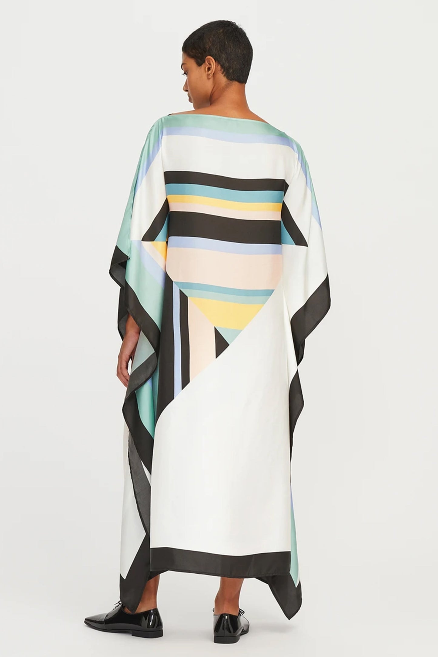 Woman Printed Soft Silk Crepe Kaftan