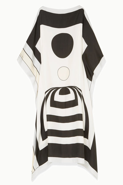 Woman Printed Soft Silk Crepe Kaftan
