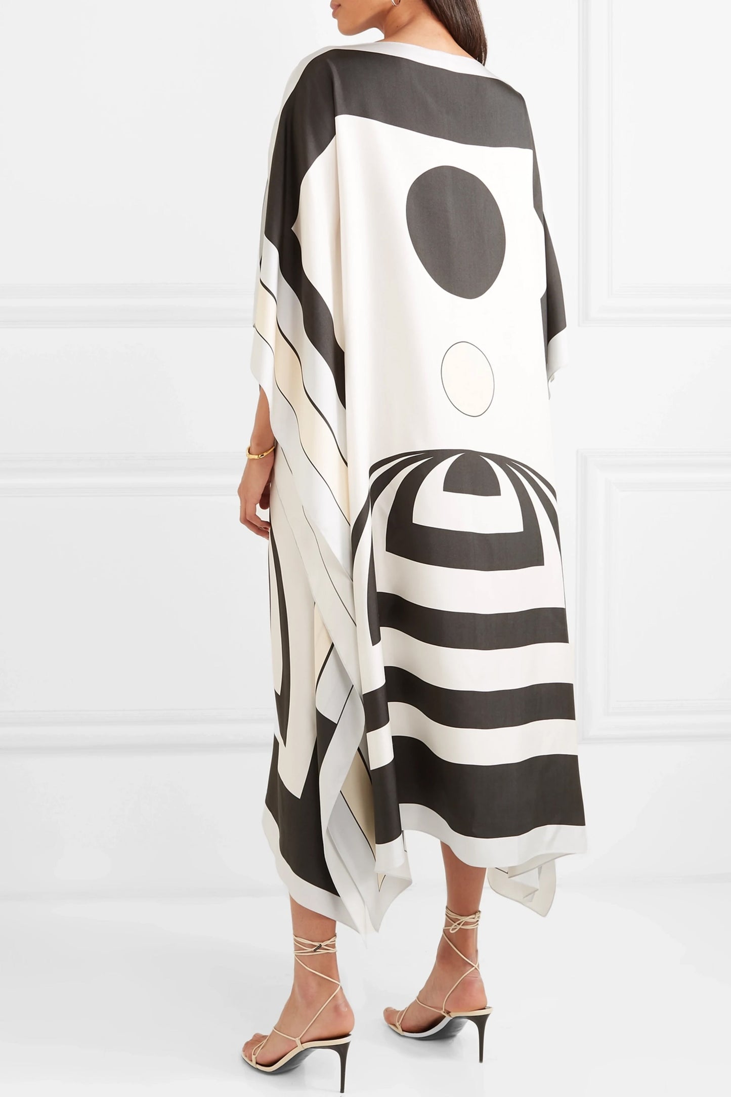 Woman Printed Soft Silk Crepe Kaftan