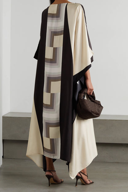 Woman Printed Soft Silk Crepe Kaftan