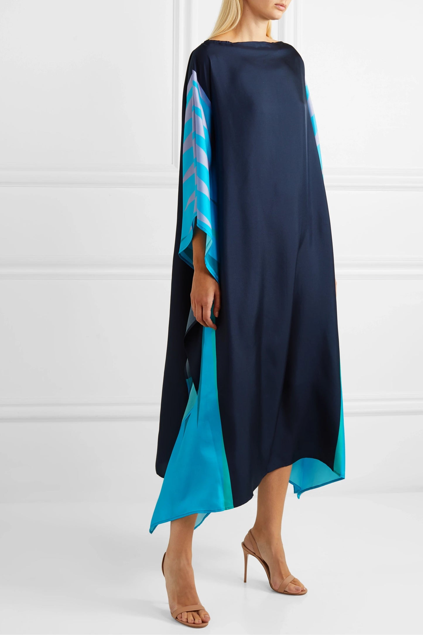 Woman Printed Soft Silk Crepe Kaftan