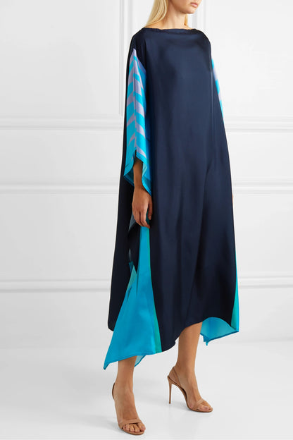 Woman Printed Soft Silk Crepe Kaftan