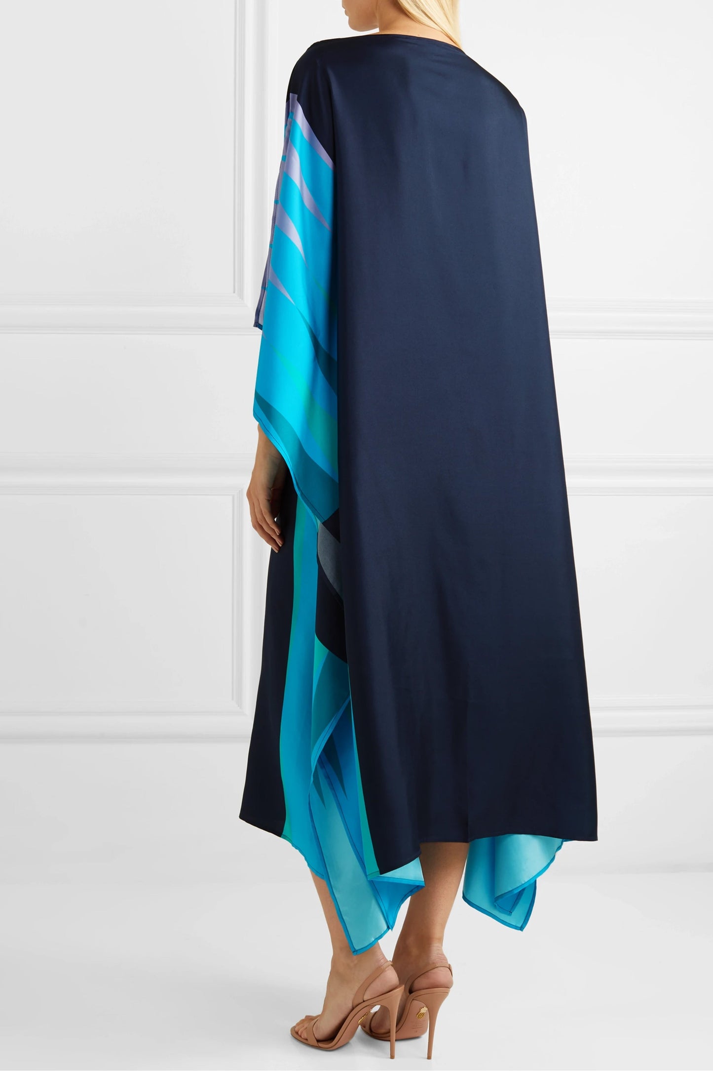 Woman Printed Soft Silk Crepe Kaftan
