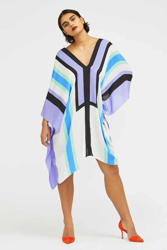 Woman Printed Soft Silk Crepe Kaftan