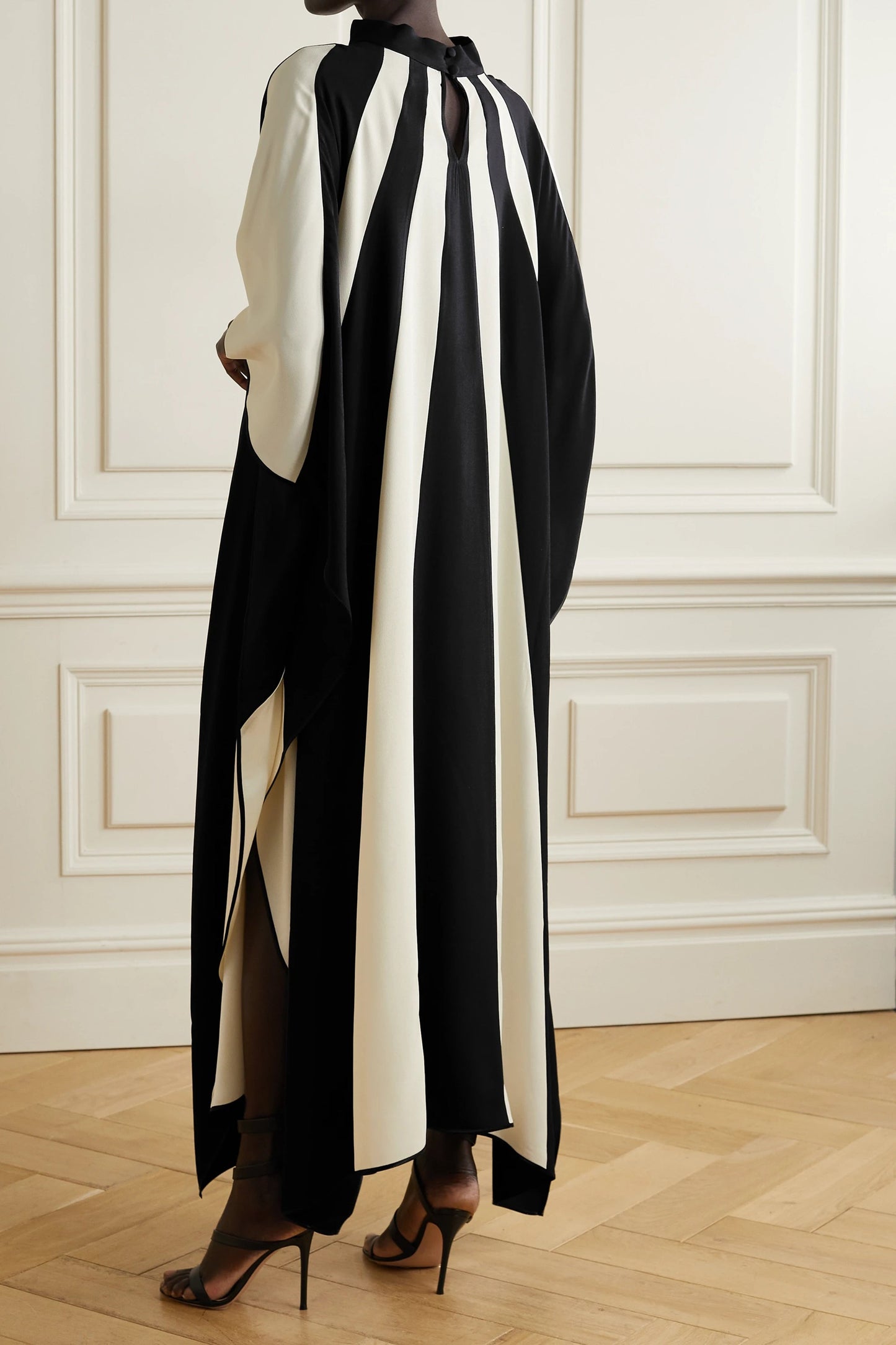 Woman Printed Soft Satin Silk Kaftan
