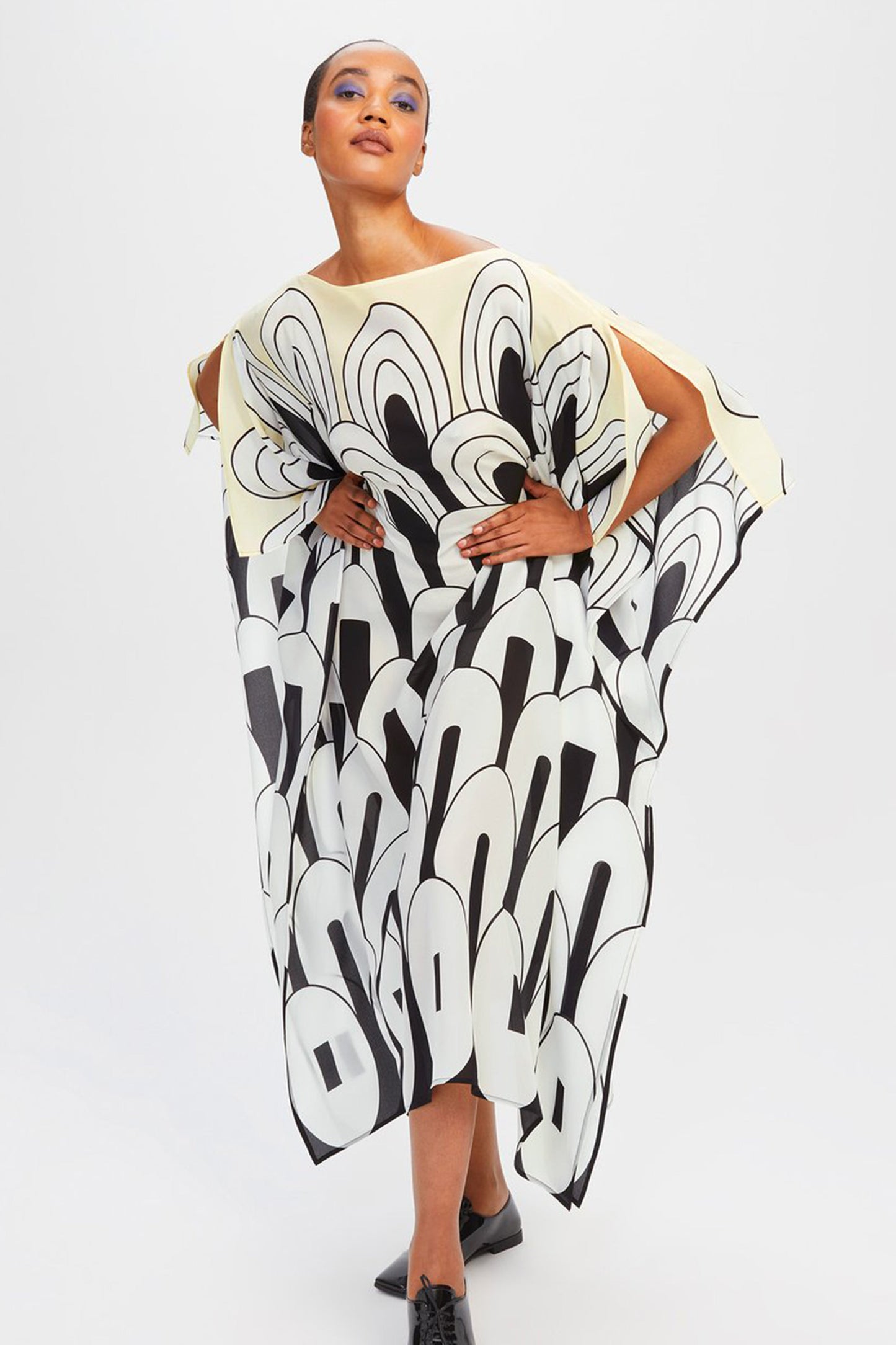 Woman Printed Soft Silk Crepe Kaftan