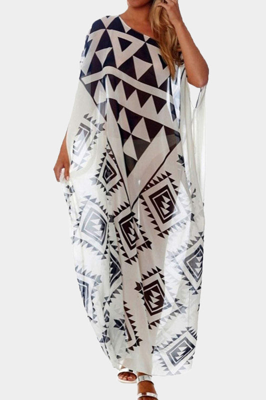 Woman Printed Gerogette Kaftan