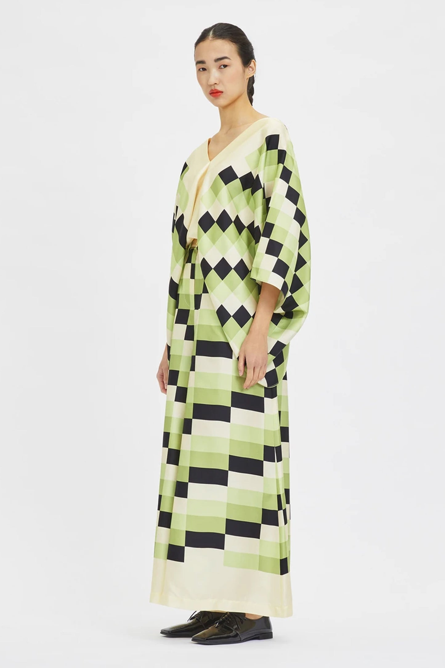 Woman Printed Silk Crepe Kaftan