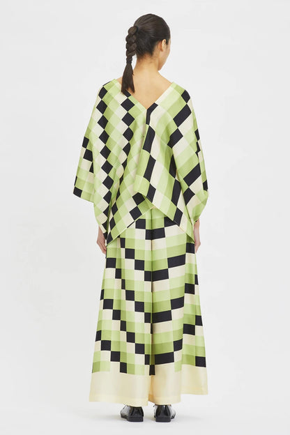 Woman Printed Silk Crepe Kaftan