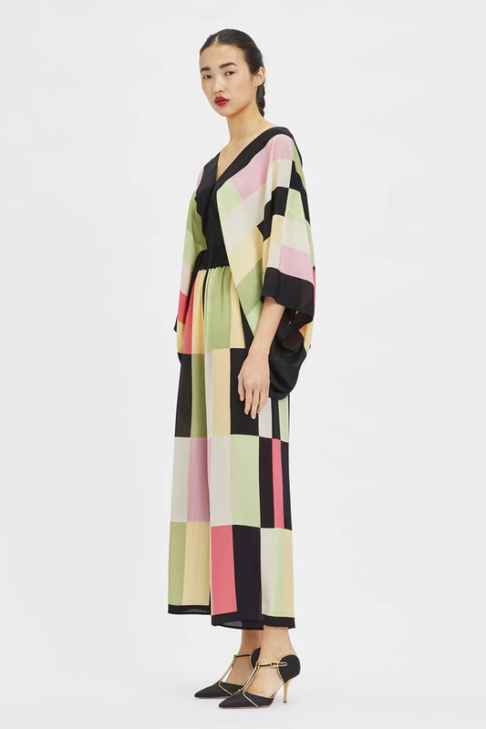 Woman Printed Silk Crepe Kaftan