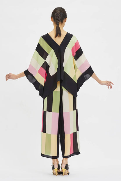 Woman Printed Silk Crepe Kaftan