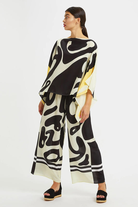 Woman Printed Silk Crepe Kaftan