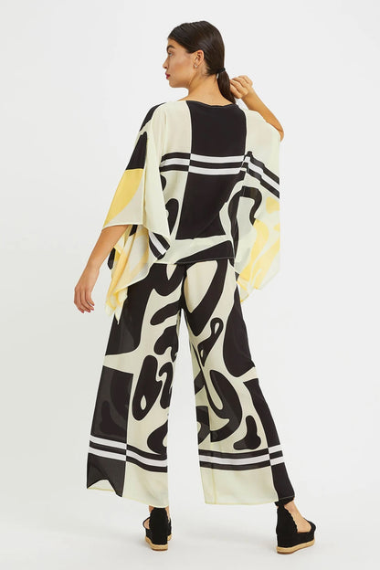 Woman Printed Silk Crepe Kaftan
