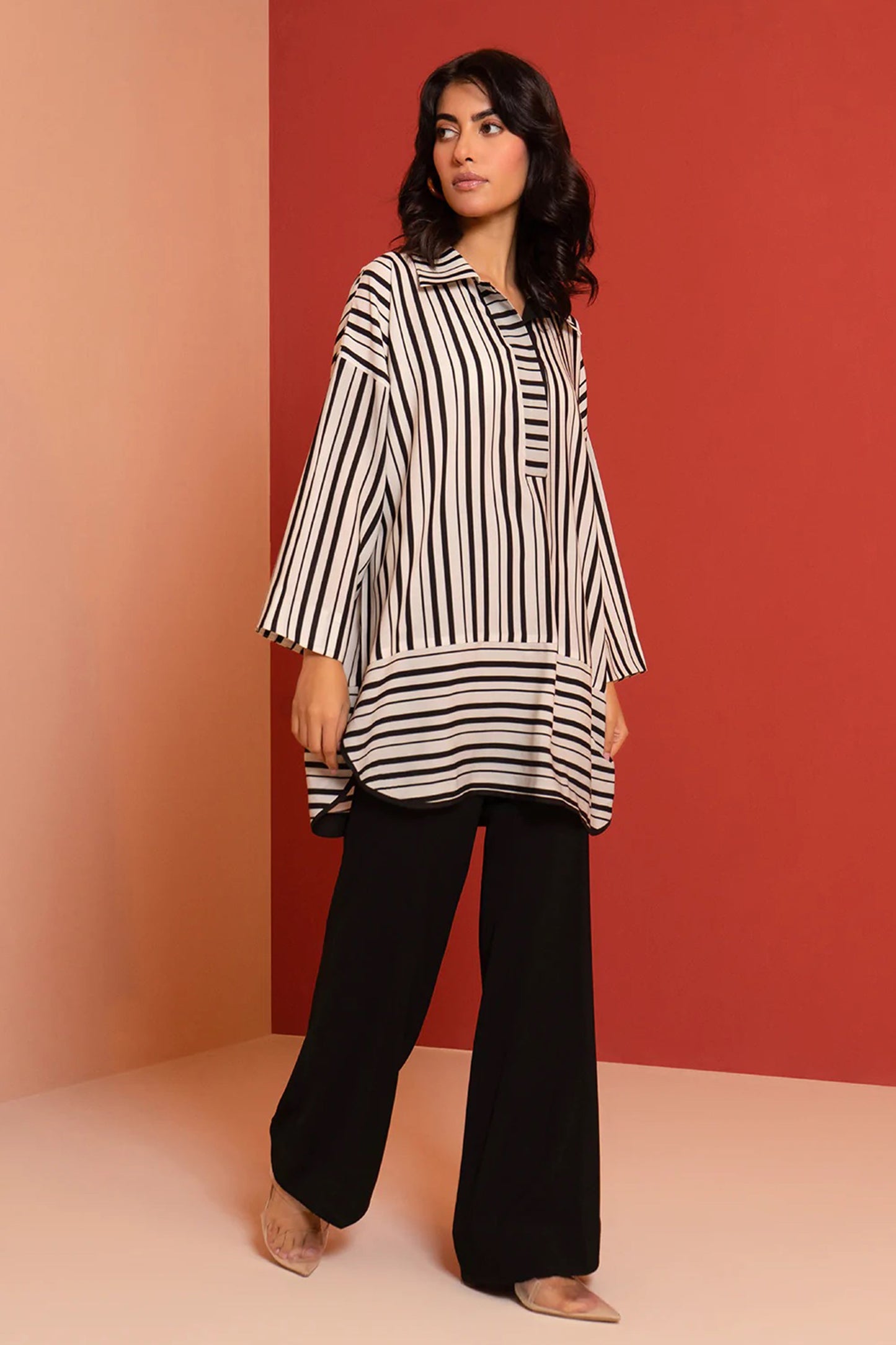 Pink Color Desinger Top and Pant Dress