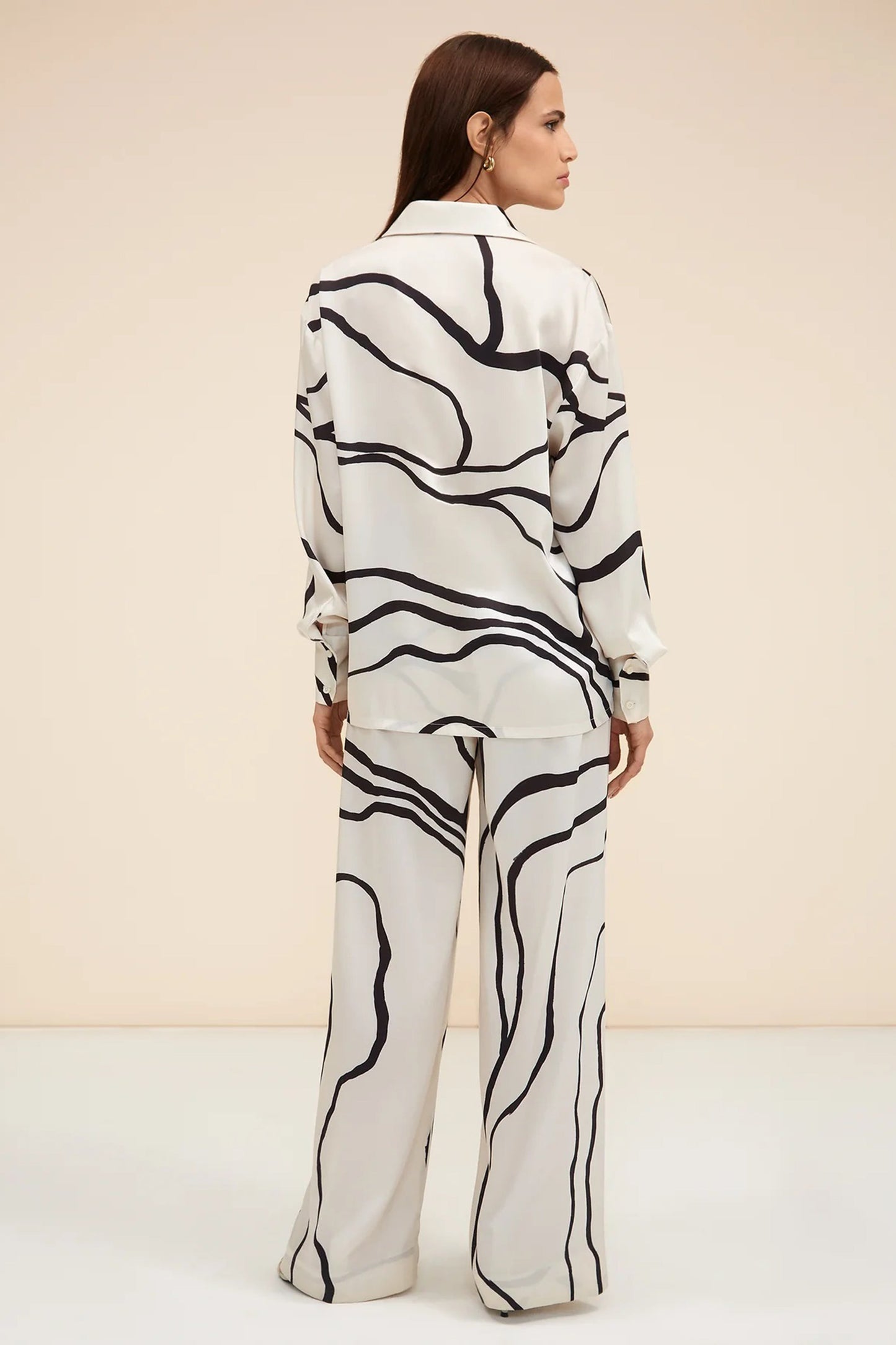 Woman Printed Silk Suit