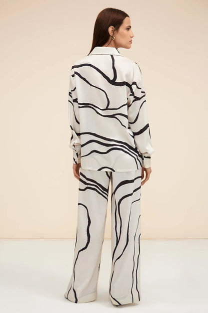 Woman Printed Silk Suit