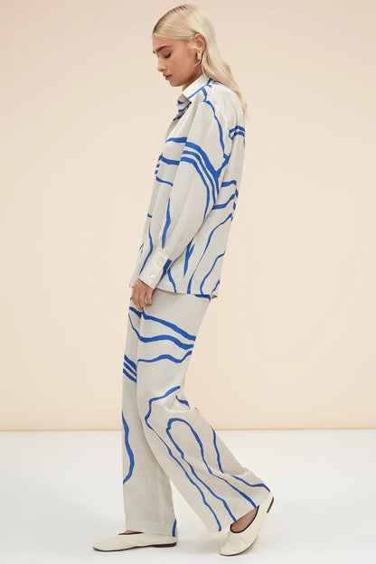 Woman Printed Silk Suit