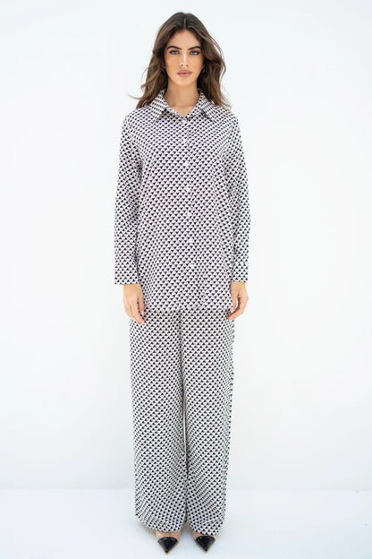 Multi Color Printed Silk Kaftan