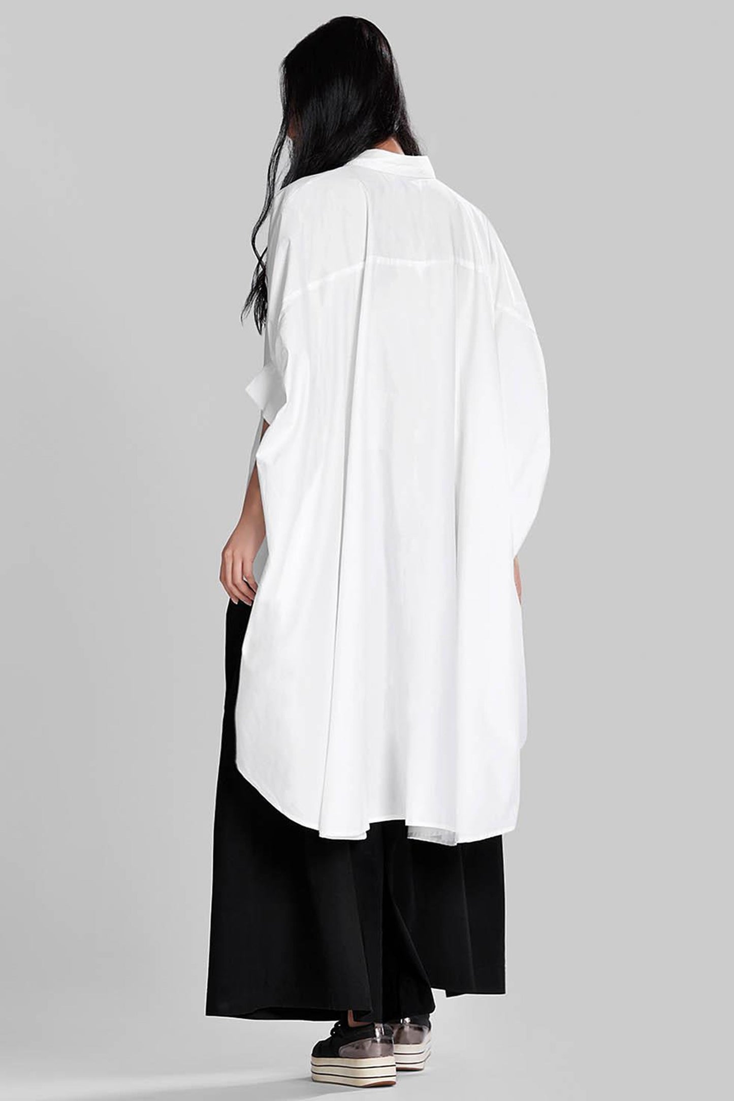 Black Color Cotton Long Kaftan