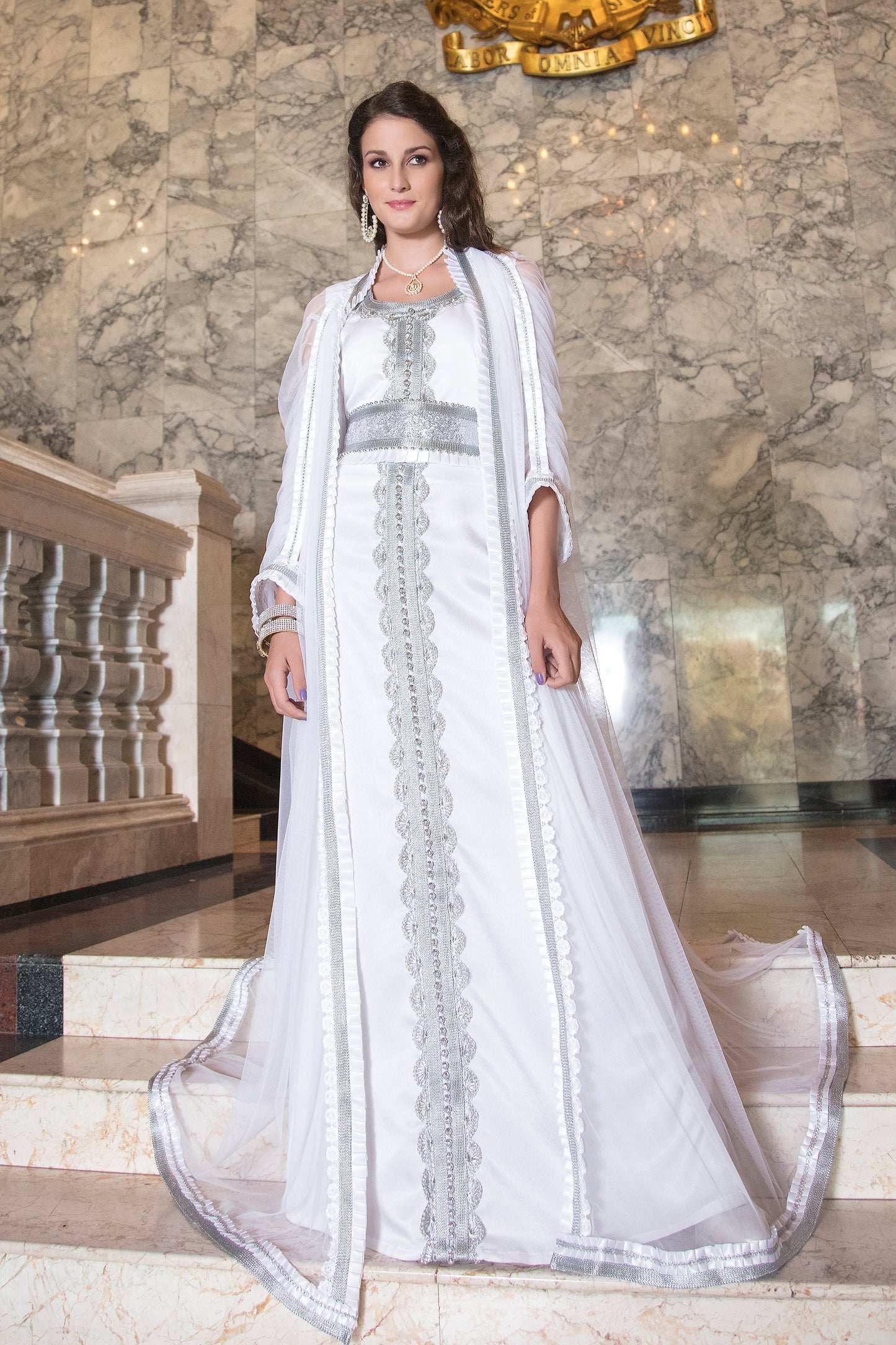 White Color Wedding Caftan