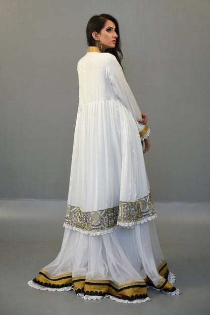 White Color Maxi Abaya