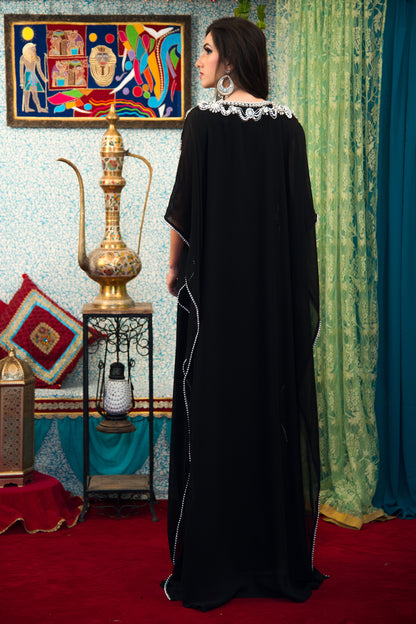 Black Color Georgette Kaftan