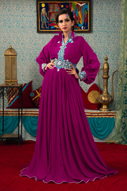 Purple Color PartyWear Kaftan