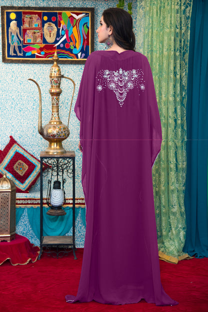 Purple Color Arabic Kaftan