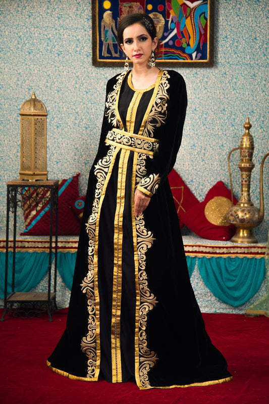 Black Color Morrocon Kaftan