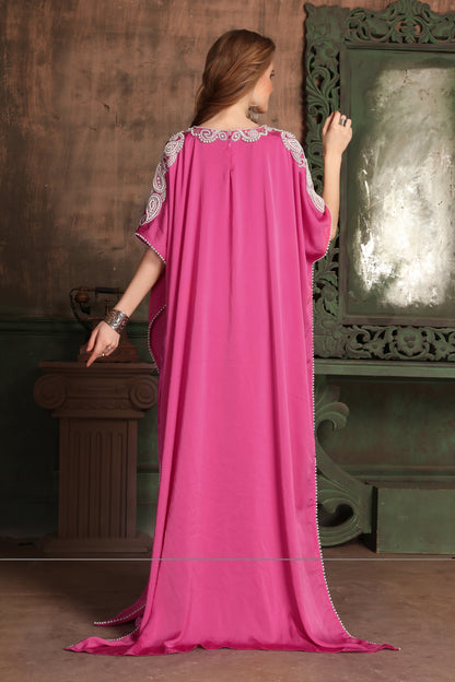 Pink Color Takchita Kaftan
