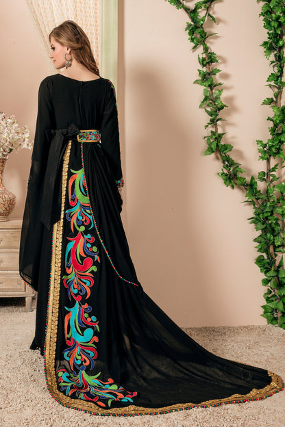 Black Color Dubai Style Kaftan