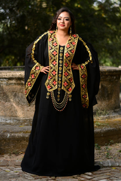 Black Color Islamic Kaftan
