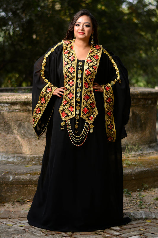 Black Color Islamic Kaftan