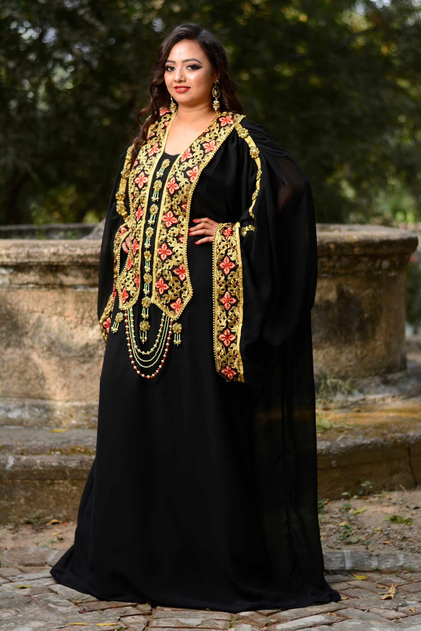 Black Color Islamic Kaftan