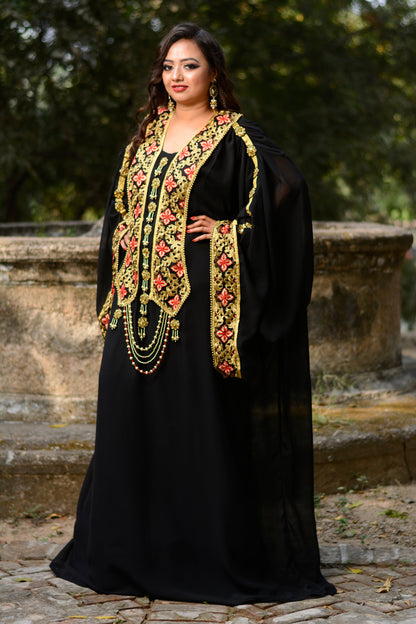 Black Color Islamic Kaftan