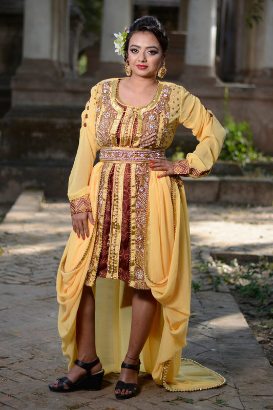 Ivory Color Designer Kaftan