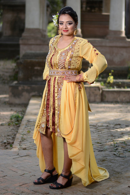 Ivory Color Designer Kaftan