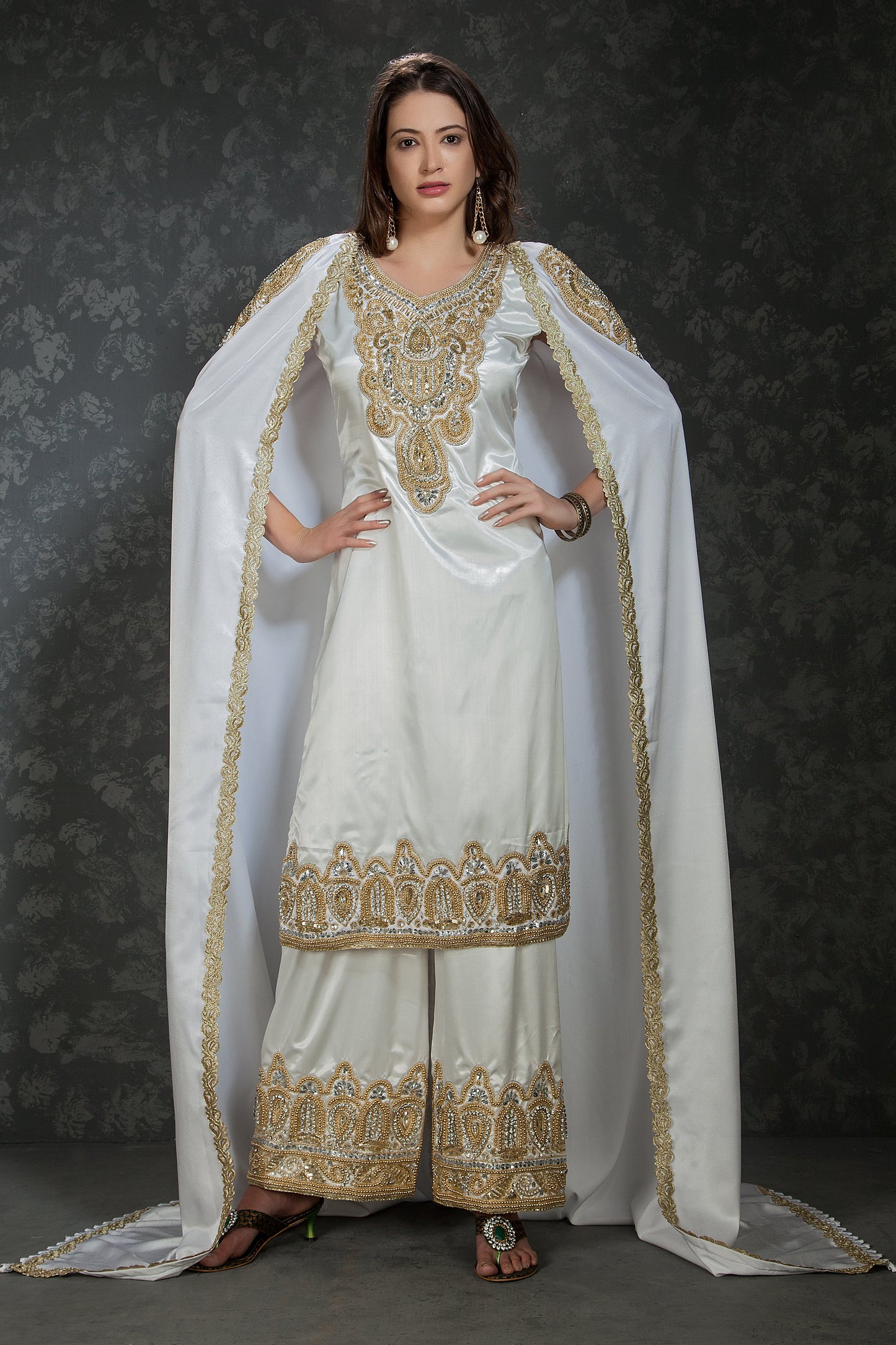 White Color African Kaftan