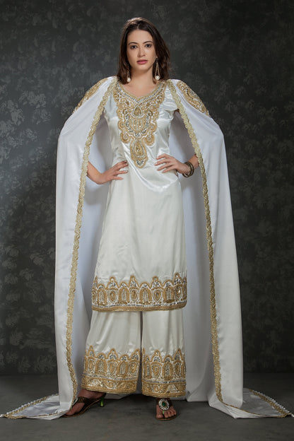 White Color African Kaftan